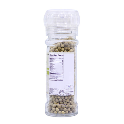 White Pepper 60g Grinder Bottle - Tassyam Organics