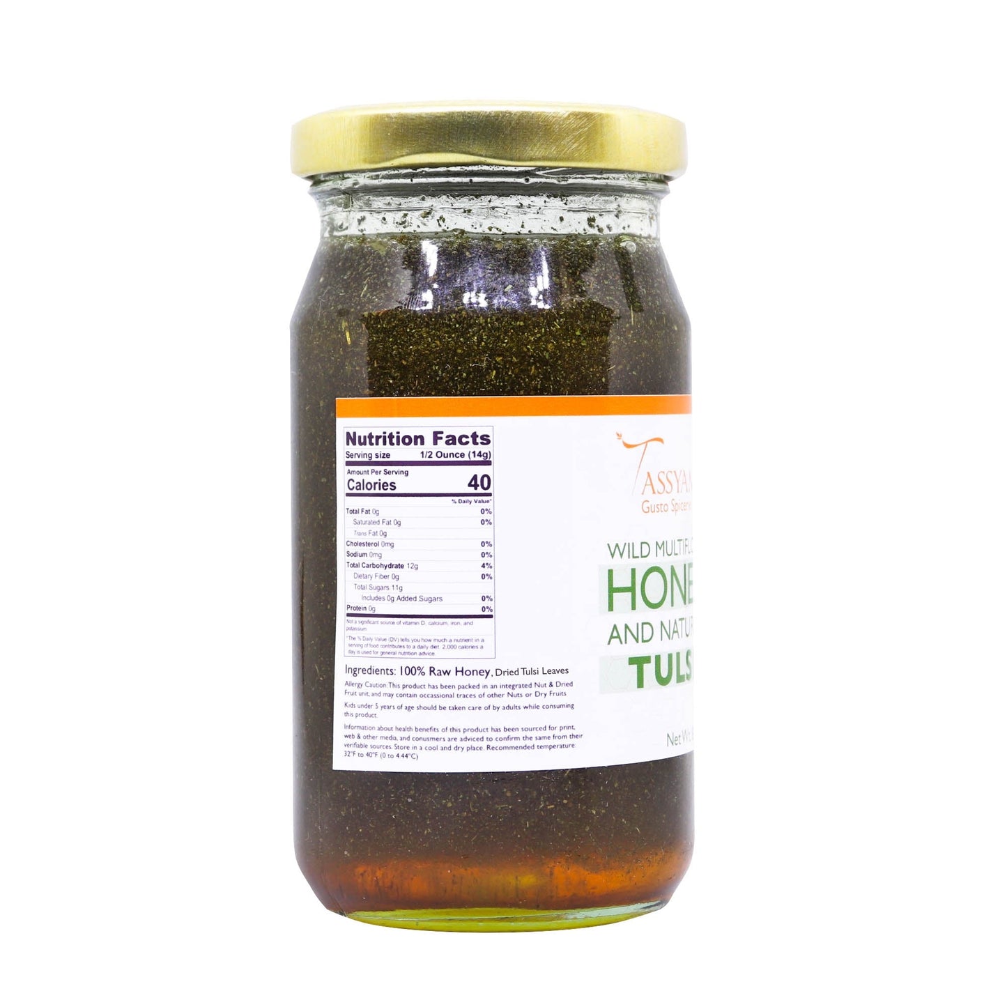 Wild Honey with Natural Dried Tulsi 250g - Tassyam Organics