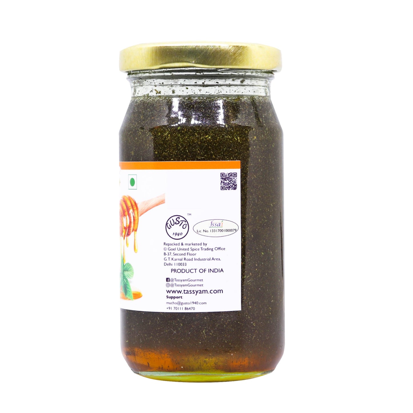 Wild Honey with Natural Dried Tulsi 250g - Tassyam Organics