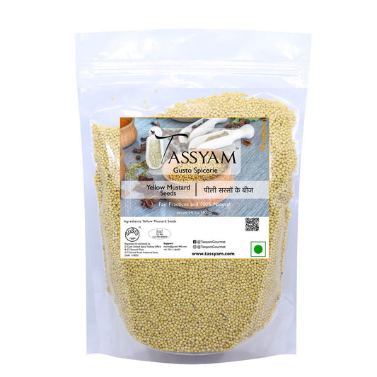 Yellow Mustard Seeds 400g - Tassyam Organics